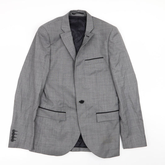 Topman Mens Grey   Jacket Blazer Size 36