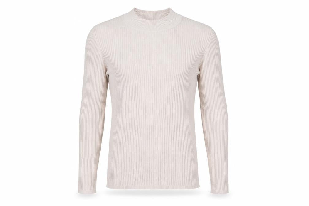 Primark Mens Beige  Knit Pullover Jumper Size M
