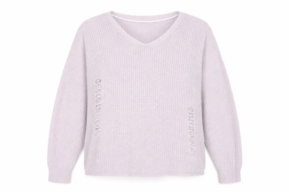 Primark Womens Purple  Knit Pullover Jumper Size L