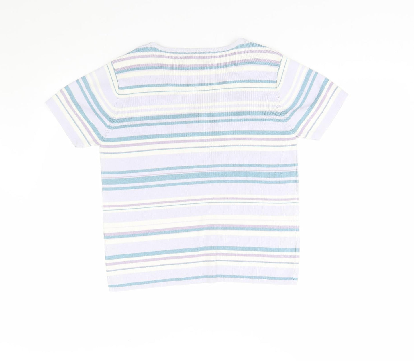 Casaman Womens Multicoloured Striped Knit Pullover Jumper Size S