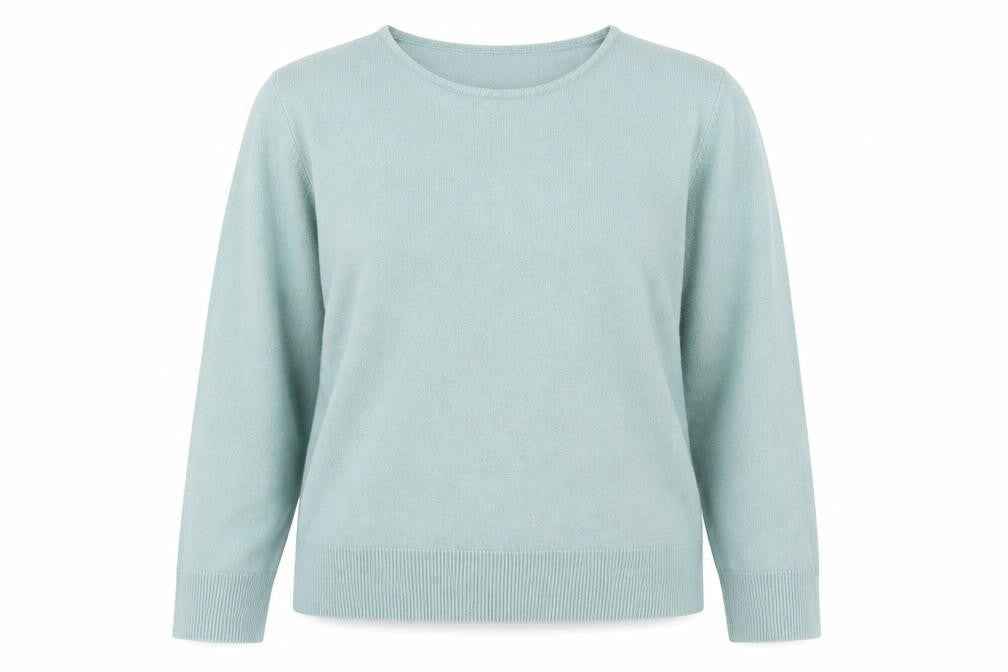 Text Womens Green  Knit Pullover Jumper Size XL