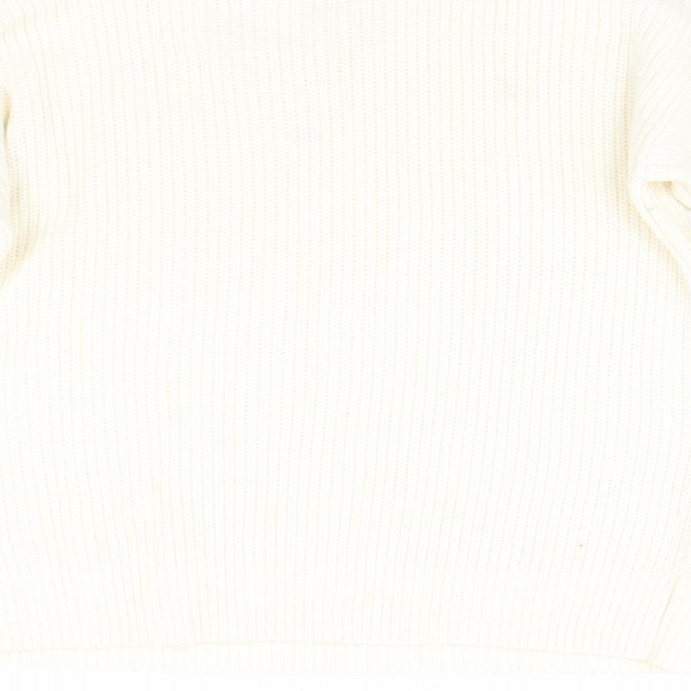 New Look Womens Ivory  Knit Pullover Jumper Size 14