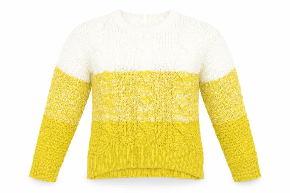 Primark Womens Yellow  Knit Pullover Jumper Size XS