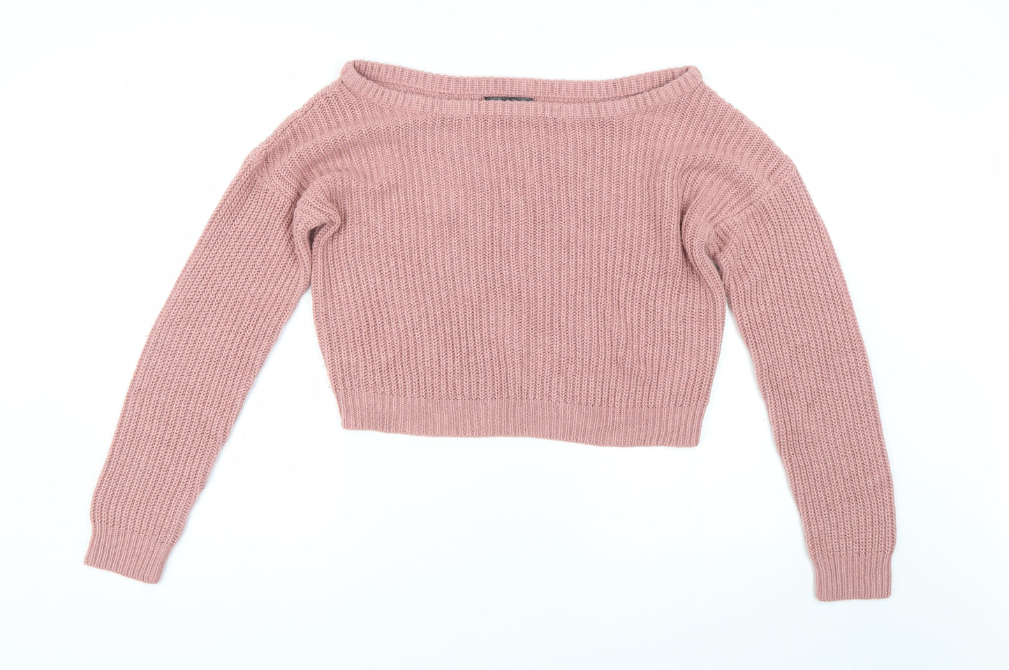 Missguided Womens Pink  Knit Pullover Jumper Size M