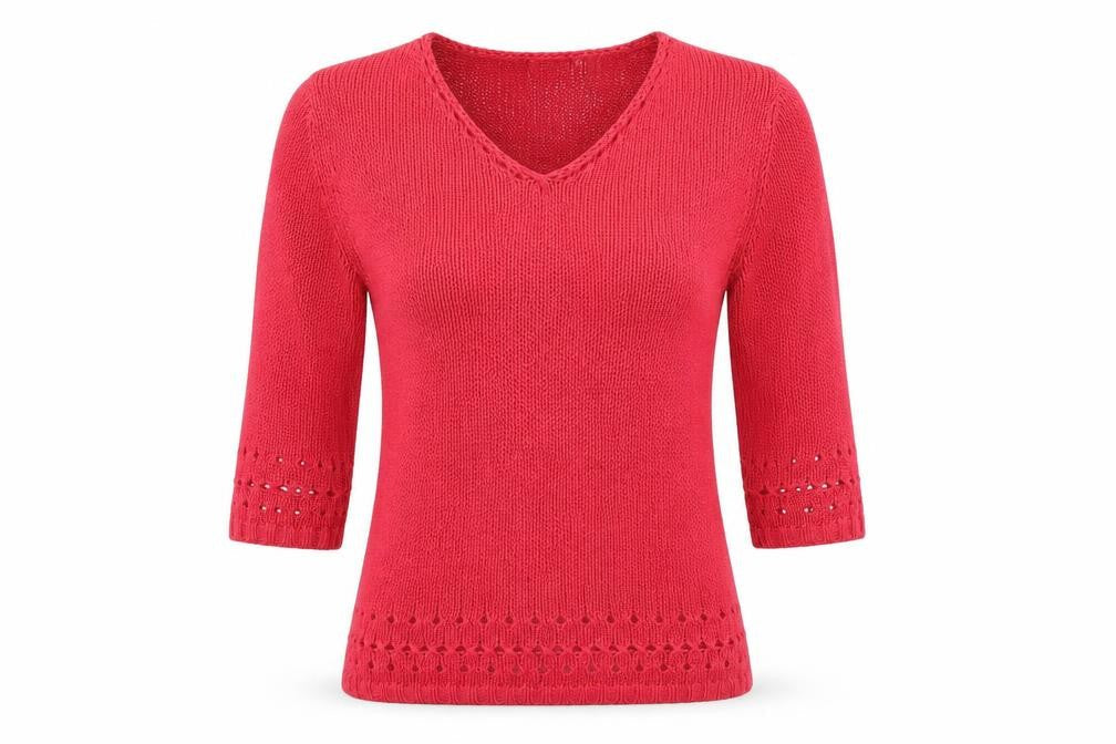 Avenue Womens Pink  Knit Pullover Jumper Size M