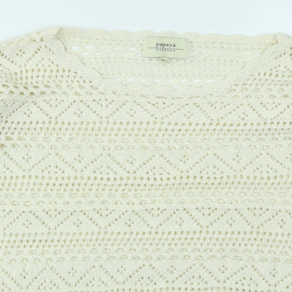 Matalan Womens Ivory   Pullover Jumper Size 14