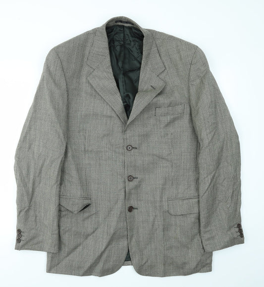 NEXT Mens Brown Check  Jacket Blazer Size 42