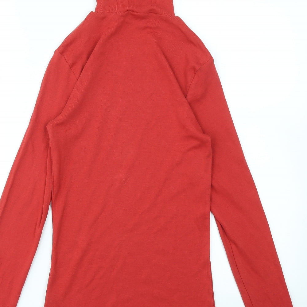 Peacokcs Womens Red   Basic T-Shirt Size 8