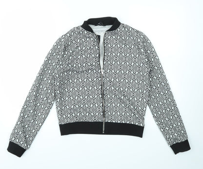 Additional front view of Candy girls’ grey basic jacket coat, size 15, years