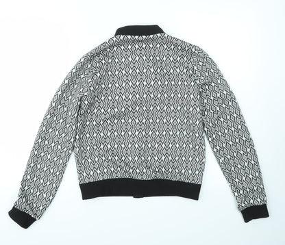 Back view of Candy girls’ grey basic jacket coat, size 15, years