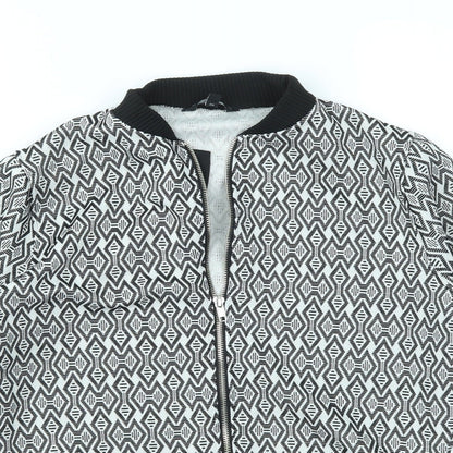 Close-up detail of Candy girls’ grey basic jacket coat, size 15, years