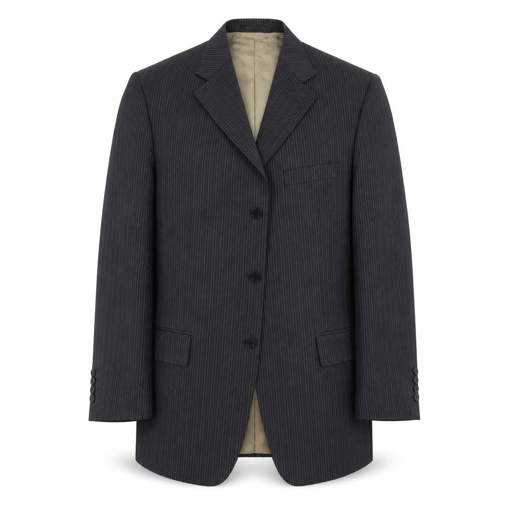 Marks & Spencer Mens Grey Striped  Jacket Suit Jacket Size 40