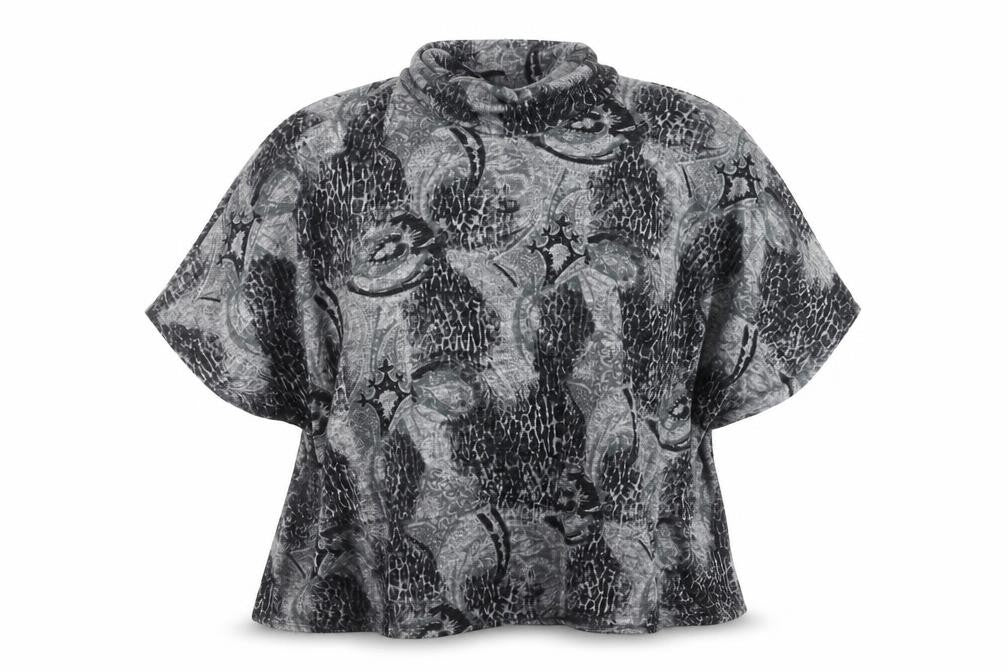 Max Studio Womens Grey Geometric  Pullover Jumper One Size