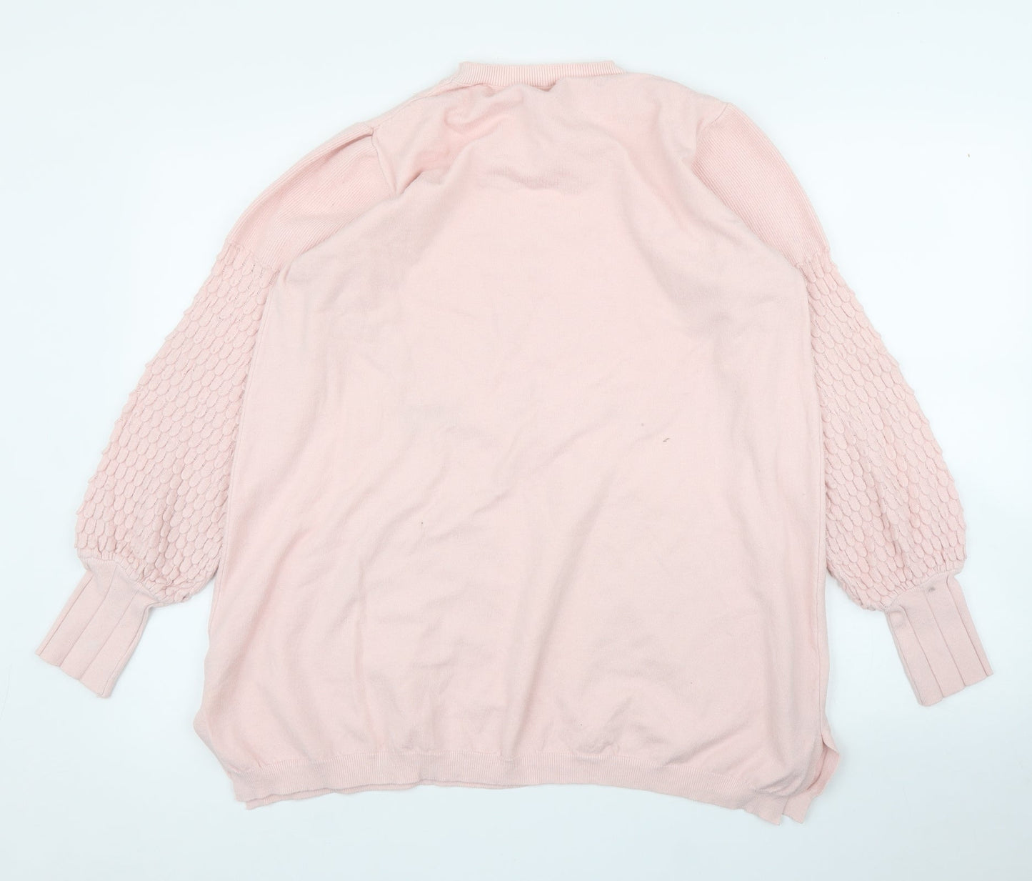 Love My Fashion Womens Pink   Pullover Jumper Size L