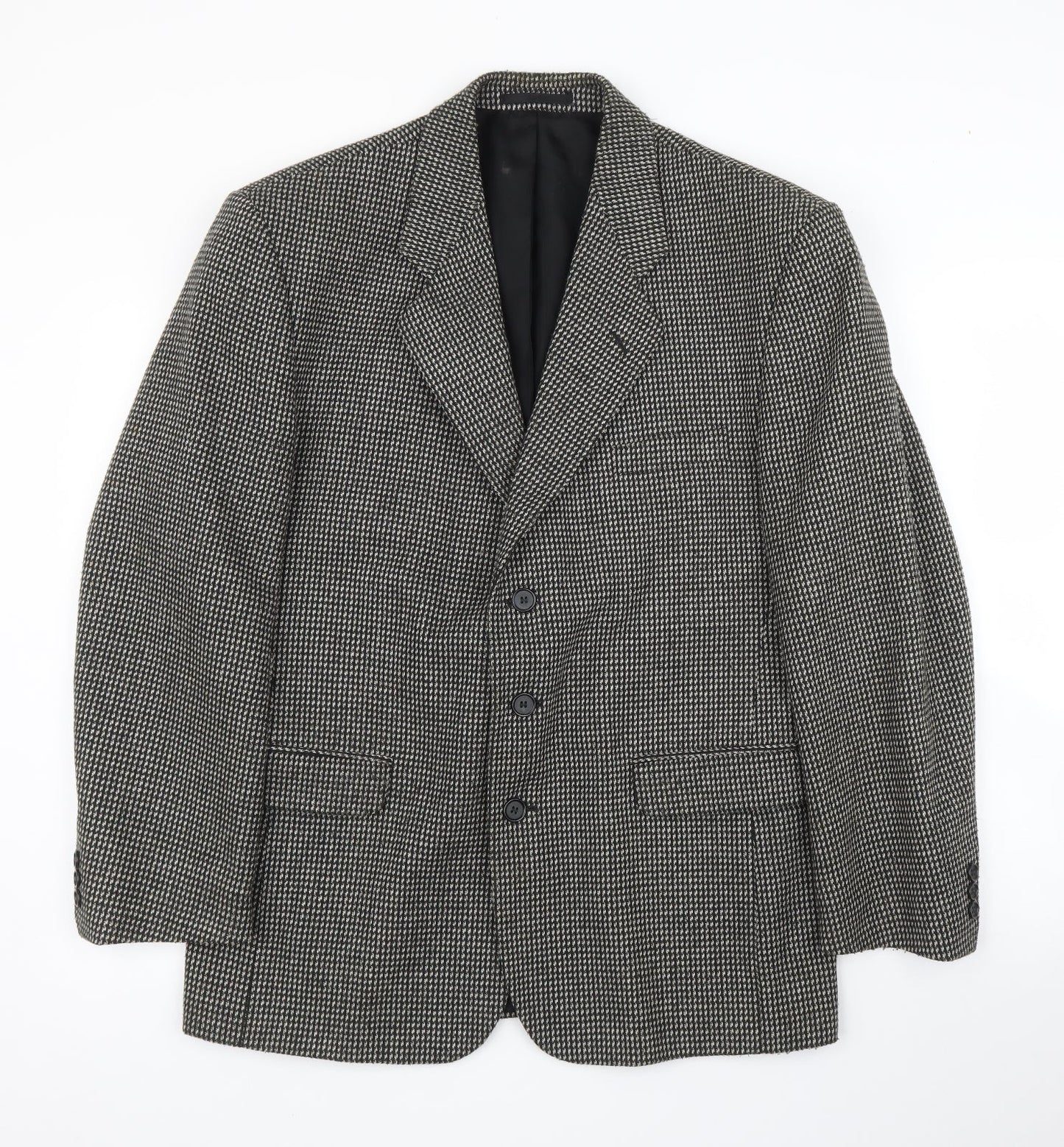 Fosters Mens Black   Jacket Suit Jacket Size 40