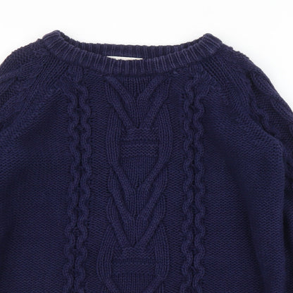 Monki Mens Blue   Pullover Jumper Size S