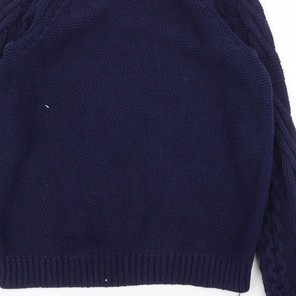 Monki Mens Blue   Pullover Jumper Size S