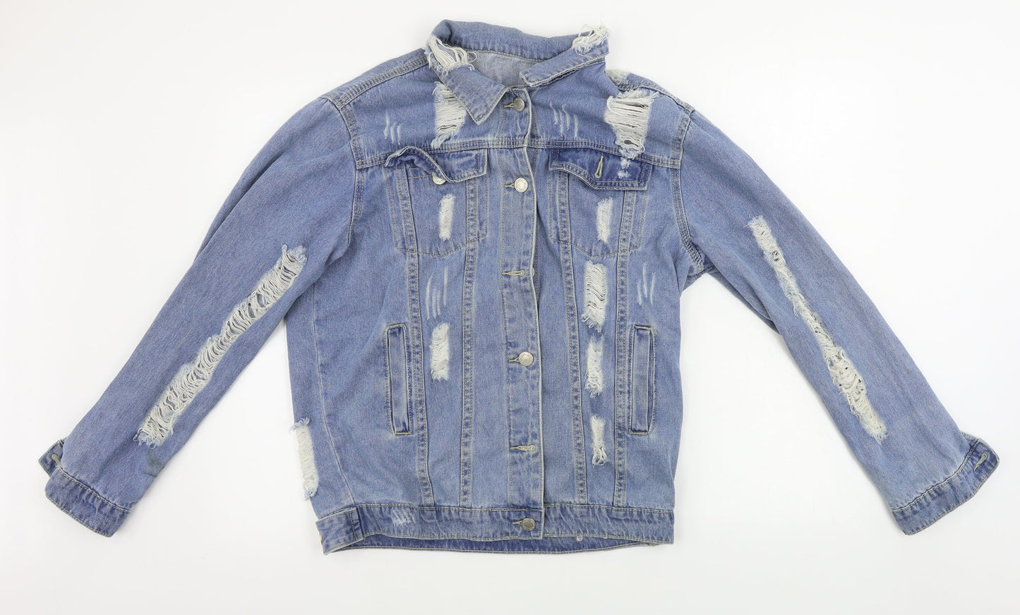 Preworn Womens Blue   Jacket Coat Size L