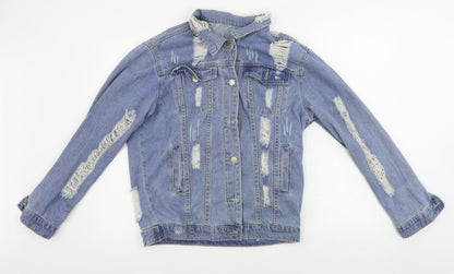 Preworn Womens Blue   Jacket Coat Size L