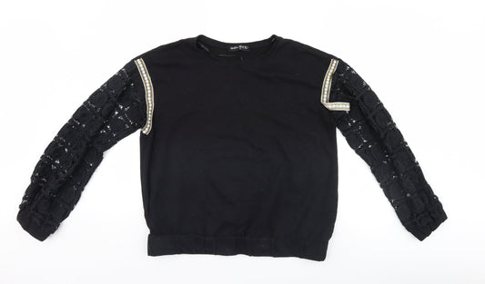 Select Womens Black   Pullover Jumper Size M