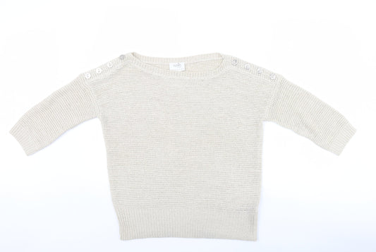 Wallis Womens Beige   Pullover Jumper Size M