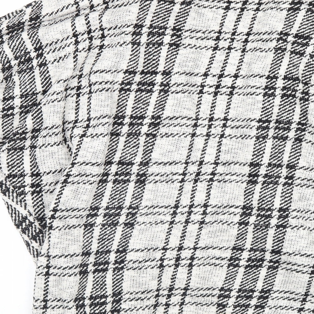 VERO MODA Womens Multicoloured Check  Pullover Jumper Size M