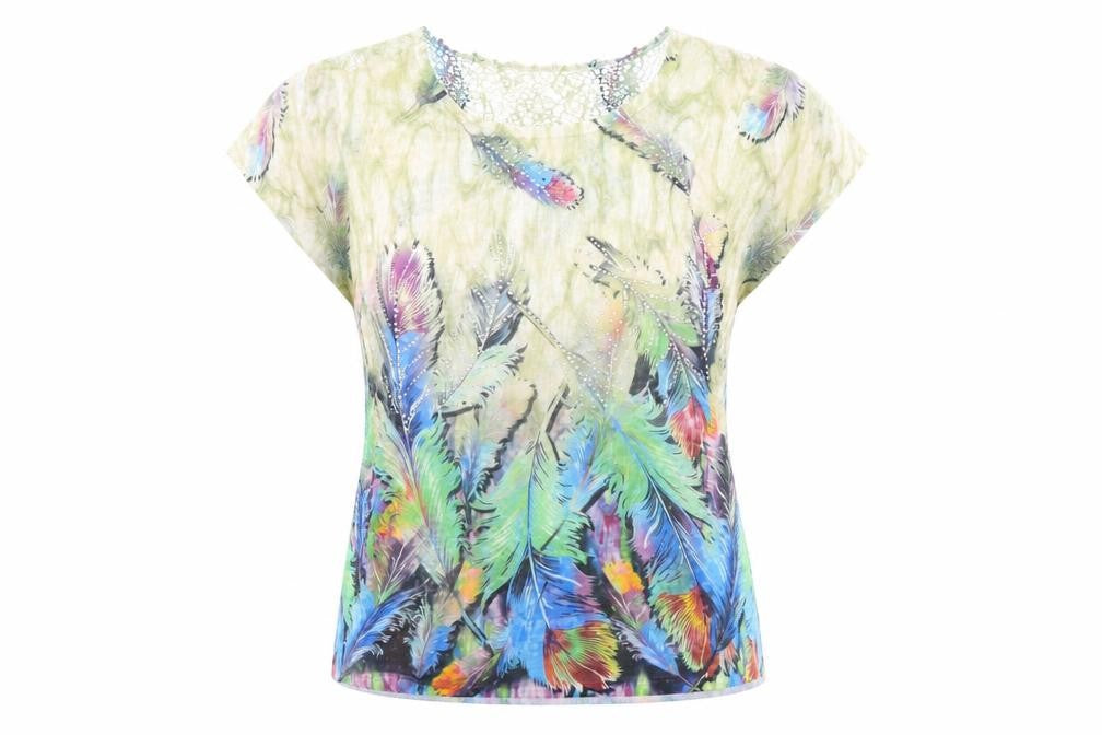 punto marques Womens Multicoloured   Basic Blouse Size S