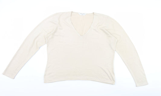 Dorothy Perkins Womens Beige   Pullover Jumper Size 18