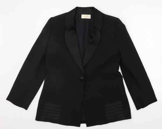 KALFE SA Womens Black   Jacket Suit Jacket Size 14