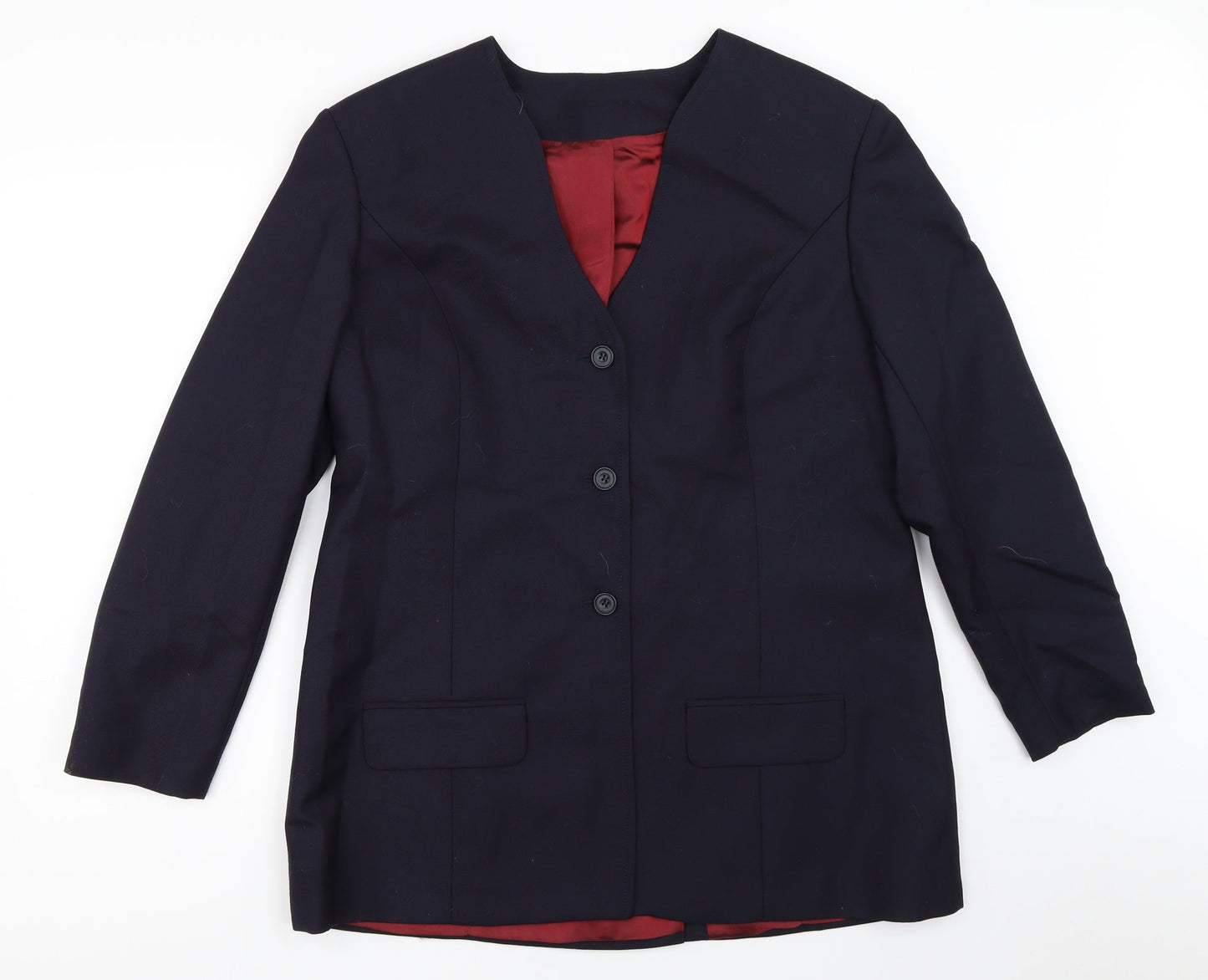Business Solutions Womens Blue   Jacket Blazer Size 16
