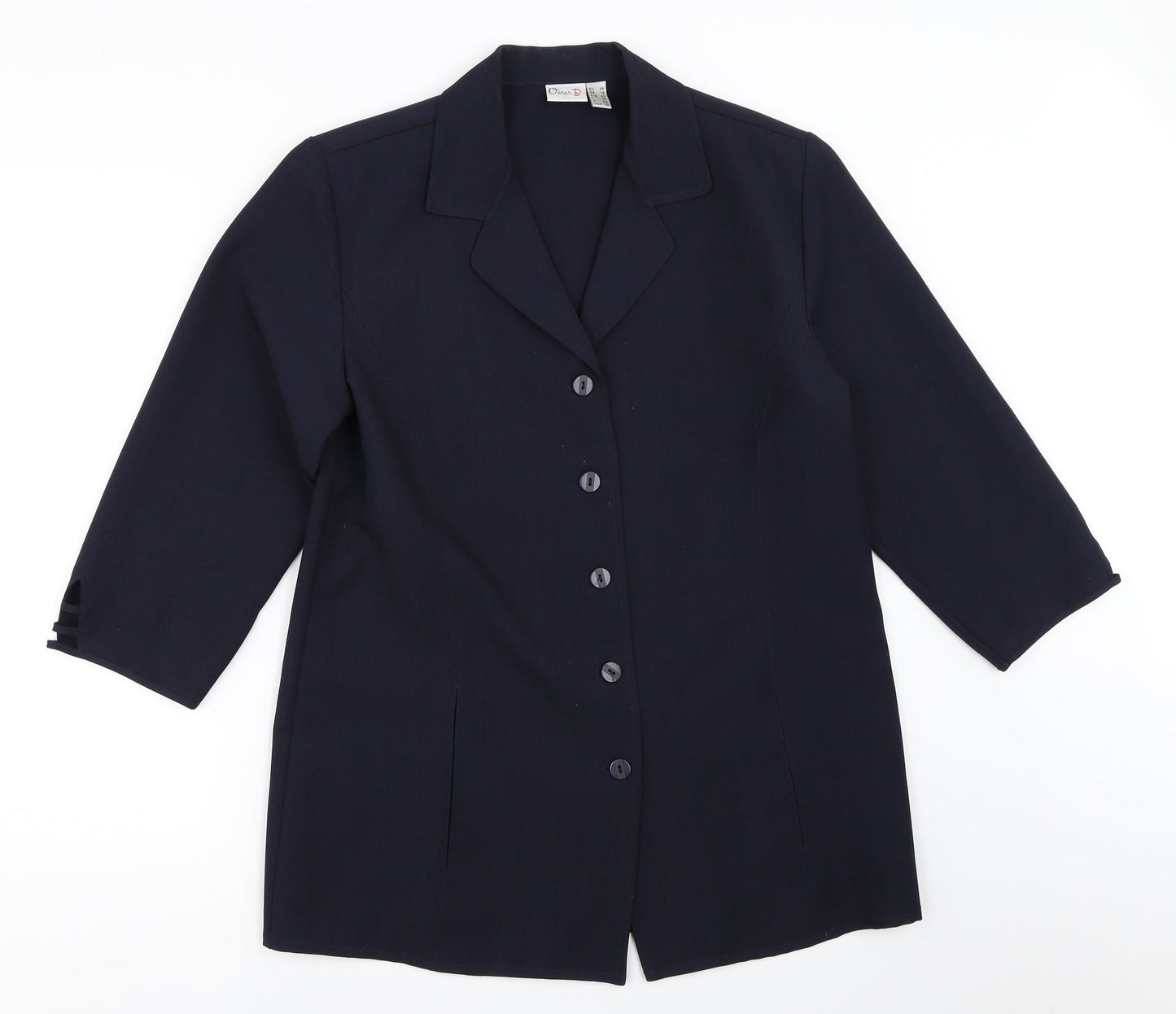 Oscar B Womens Blue   Jacket Blazer Size 12