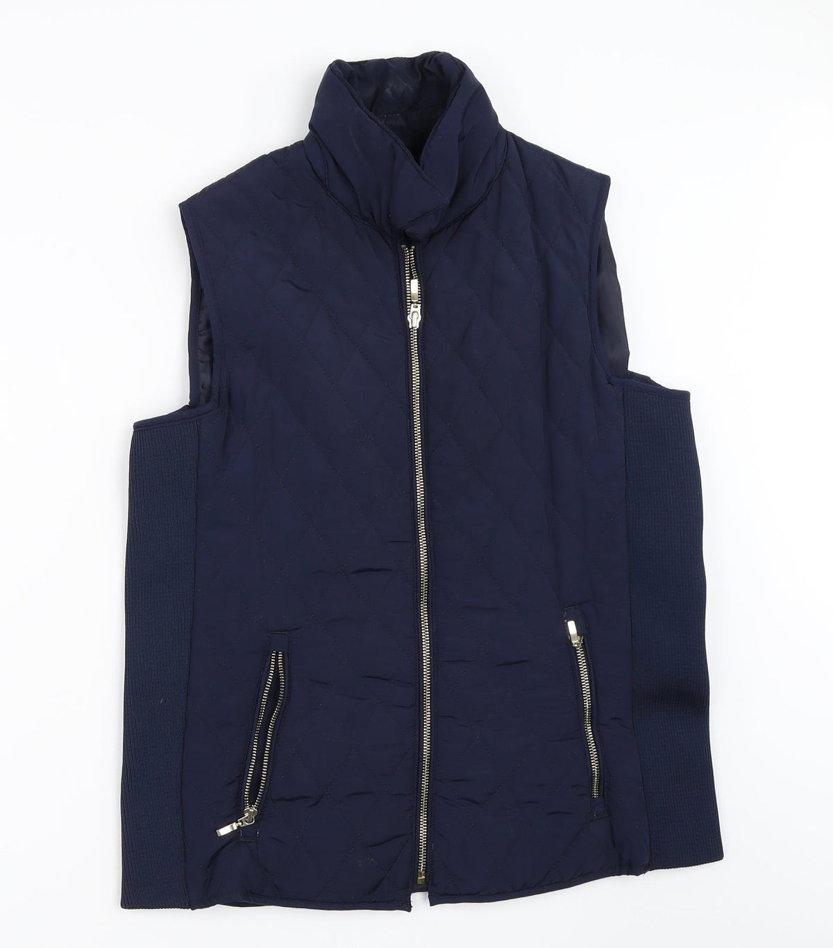 EWM Womens Blue   Gilet Coat Size S
