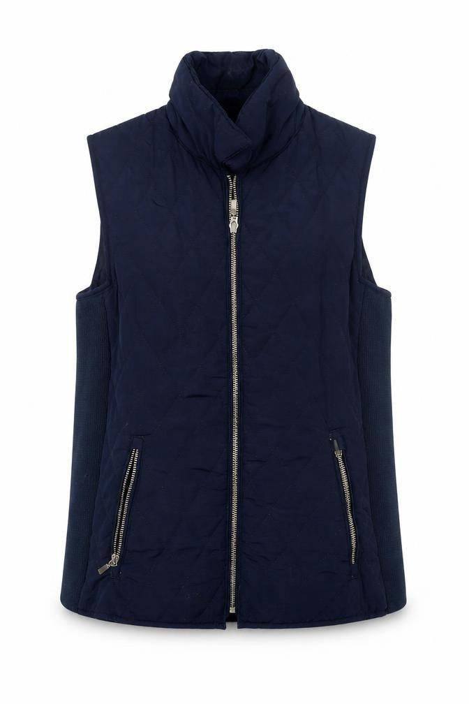 EWM Womens Blue   Gilet Coat Size S