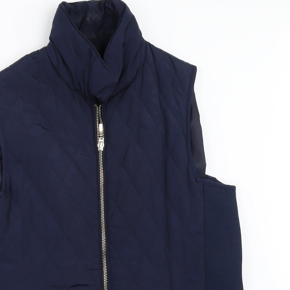 EWM Womens Blue   Gilet Coat Size S