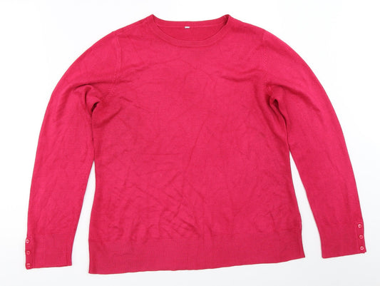 BHS Womens Pink   Pullover Jumper Size 14