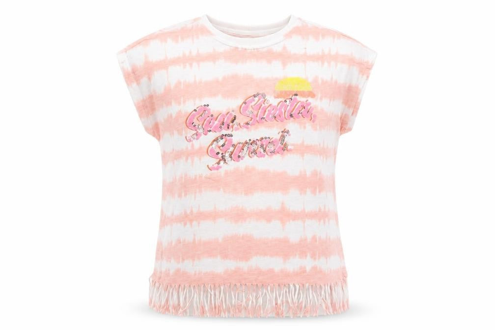 Marks & Spencer Girls Multicoloured Geometric  Basic T-Shirt Size 12-13 Years