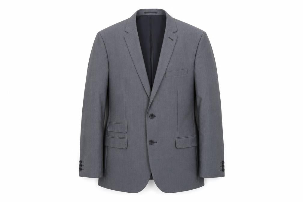 Fellini Mens Grey   Jacket Suit Jacket Size S