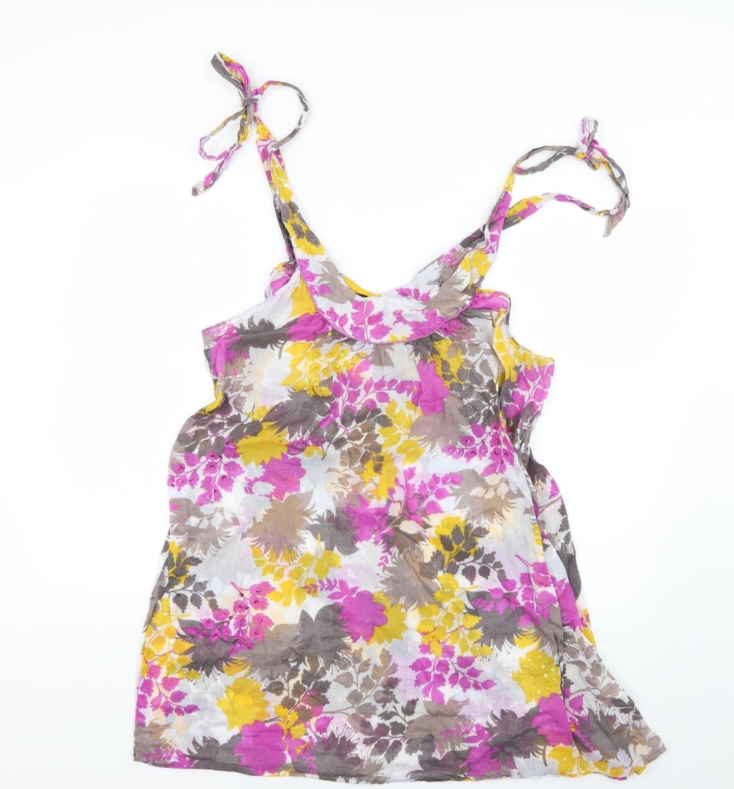 Atmosphere Womens Multicoloured Floral  Basic T-Shirt Size L