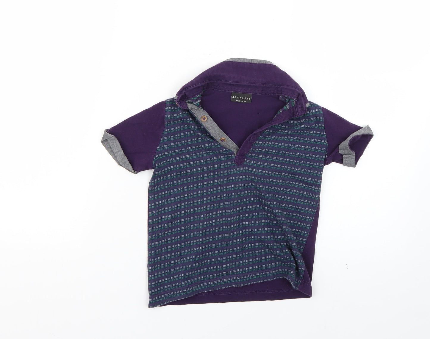 NEXT Boys Multicoloured Geometric  Basic Polo Size 3 Years