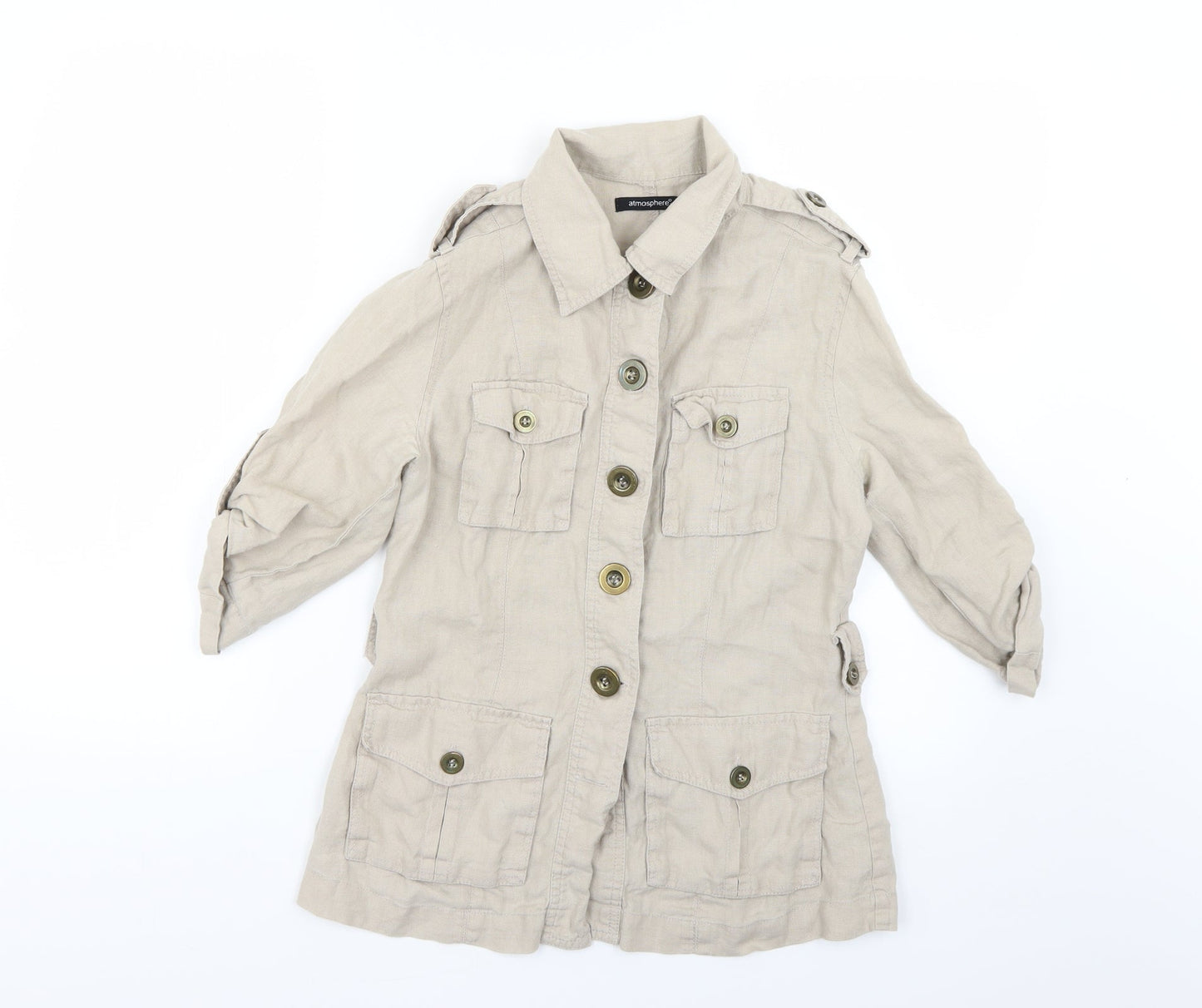Atmosphere Womens Beige   Jacket Coat Size 10