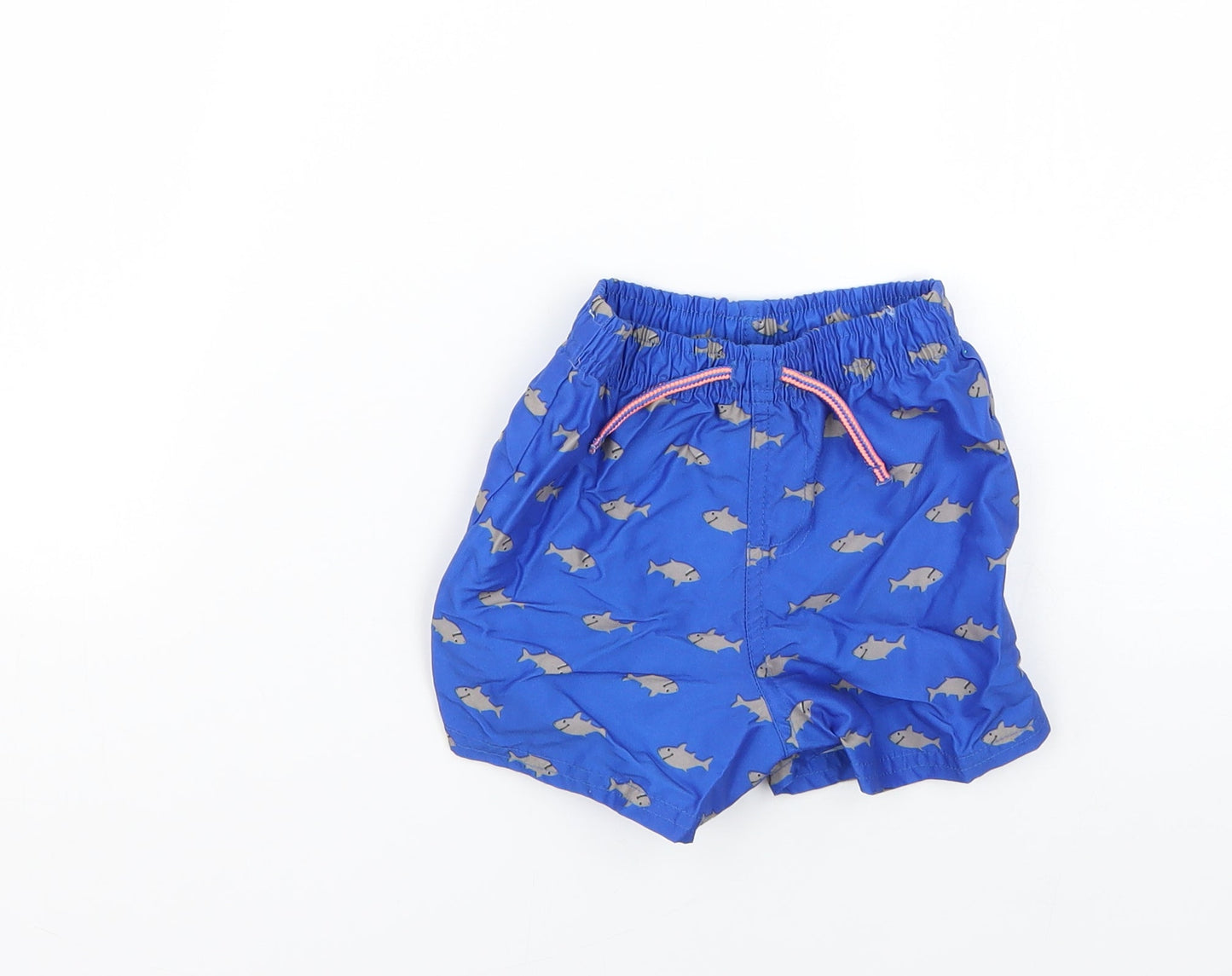 Primark Baby Blue Geometric  Cropped Trousers Size 18-24 Months