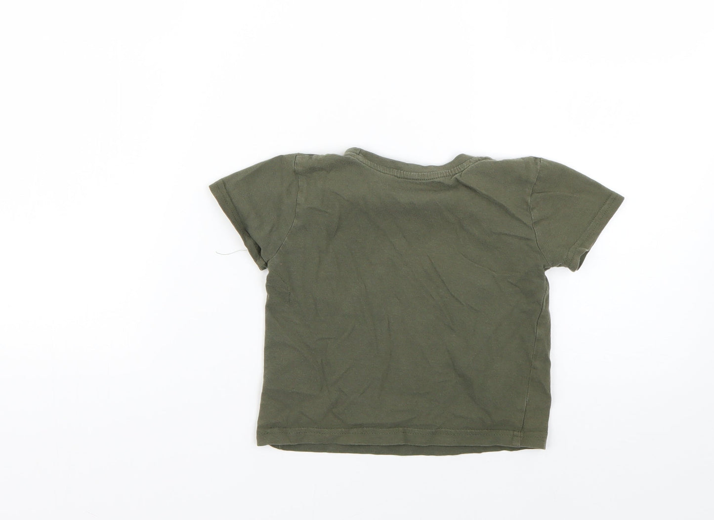 Primark Baby Green Geometric  Basic T-Shirt Size 18-24 Months