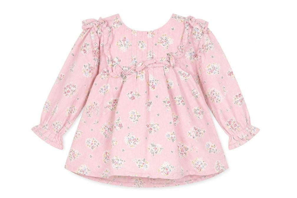 Monsoon Baby Pink Floral  Fit & Flare  Size 6-9 Months