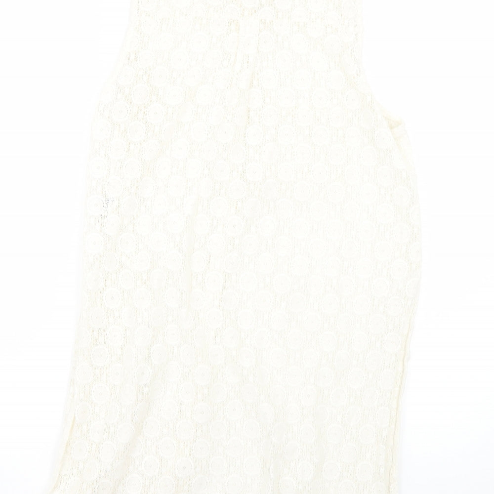 River Island Womens Beige   Basic Button-Up Size 10