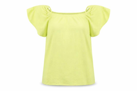 Yu Womens Yellow   Basic T-Shirt Size 12