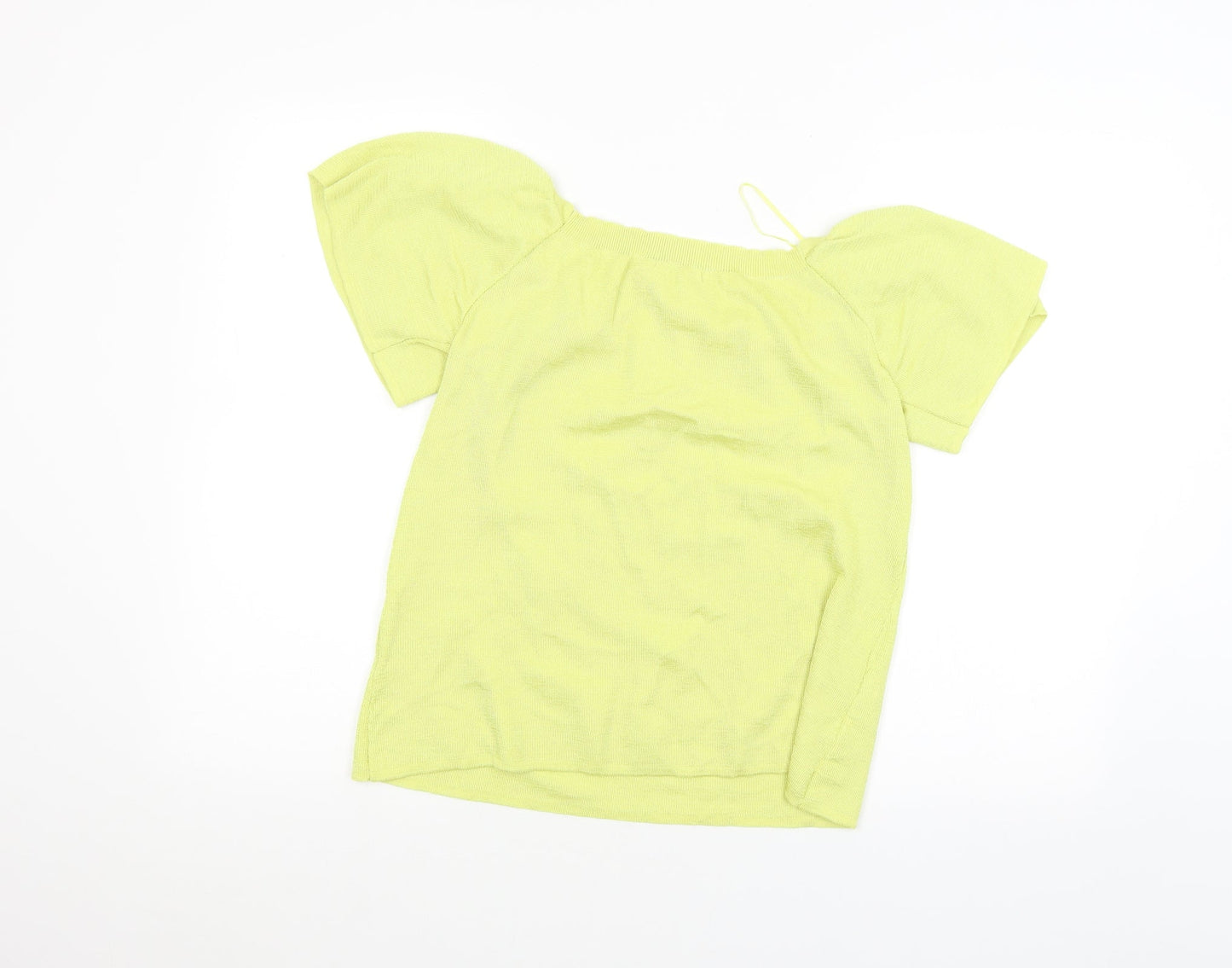 Yu Womens Yellow   Basic T-Shirt Size 12