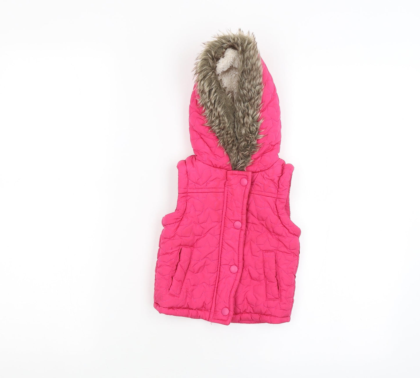 F&F Baby Pink   Parka Coat Size 6-9 Months