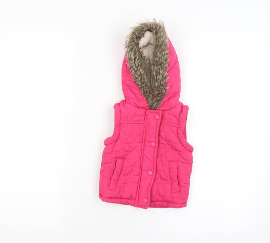 F&F Baby Pink   Parka Coat Size 6-9 Months