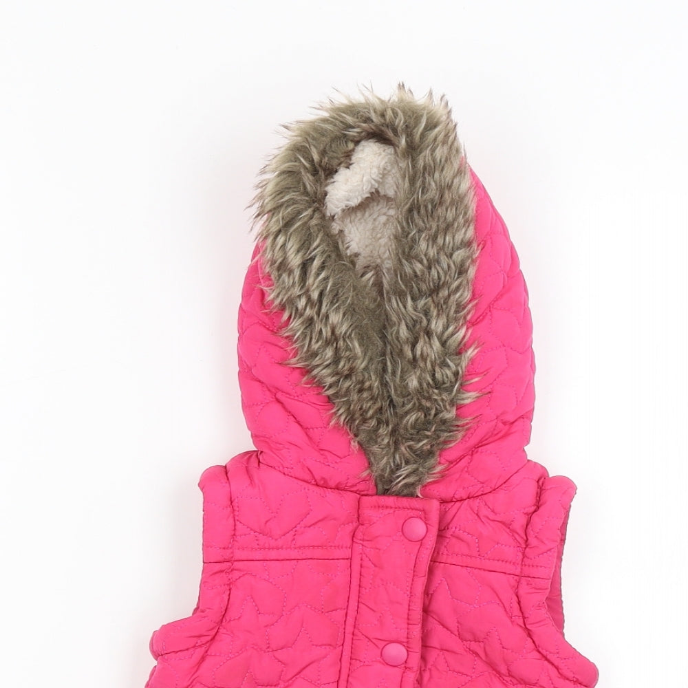 F&F Baby Pink   Parka Coat Size 6-9 Months