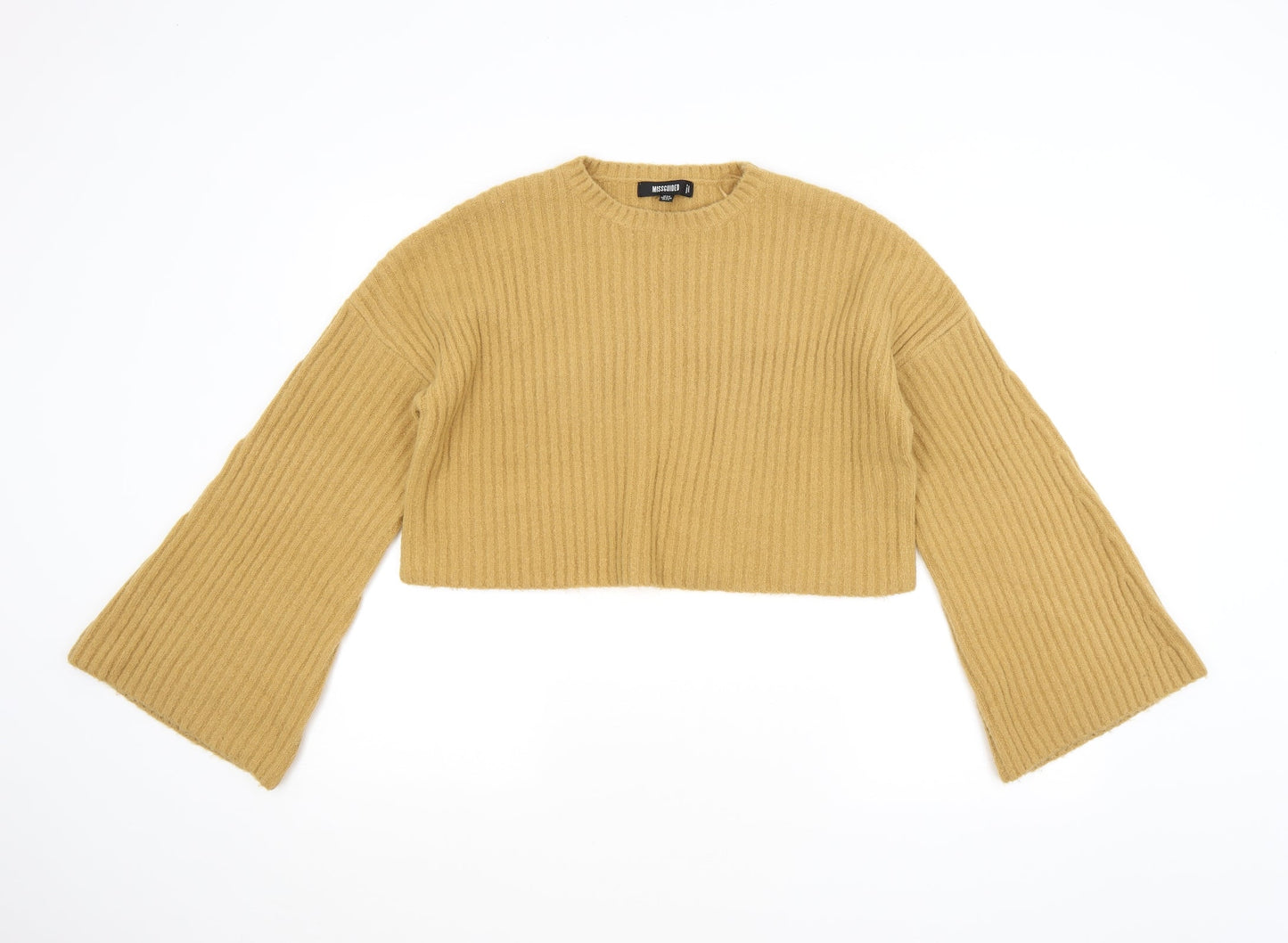 Missguided Womens Yellow   Pullover Jumper Size 6